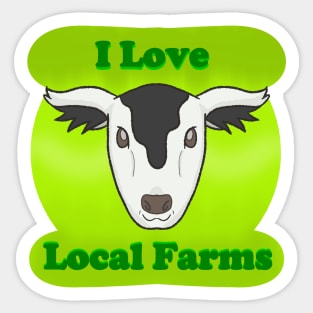 Happy Cow (I Love Local Farms) Sticker